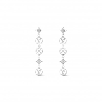 LOUIS VUITTON LV LACE EARRINGS M01073